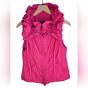 Luii Anthropologie Womens Puffer Vest/Zip & Snap, Ruffled - Medium
